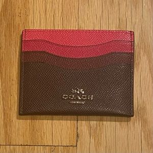 Pink Ombré Card Holder - Coach